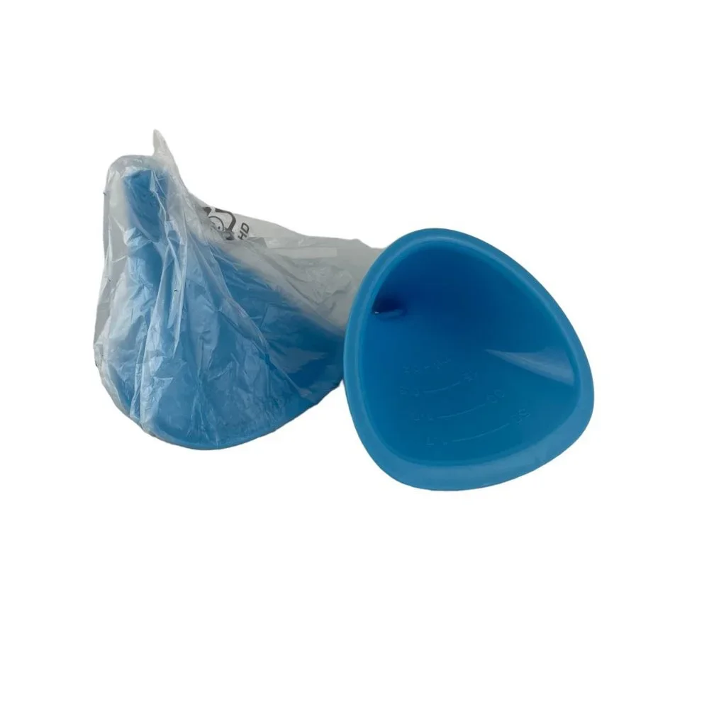 Tupperware Power Chef System Blue Funnel Replacement Part Lot of 2‎